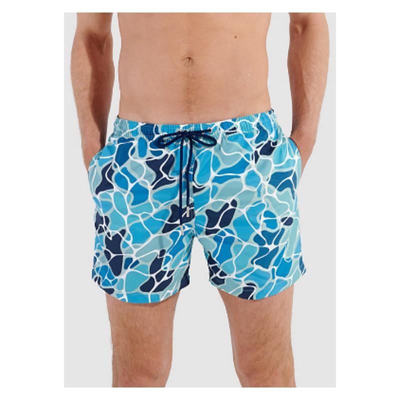 Caleçon de bain Hom Alain Bleu Topaze