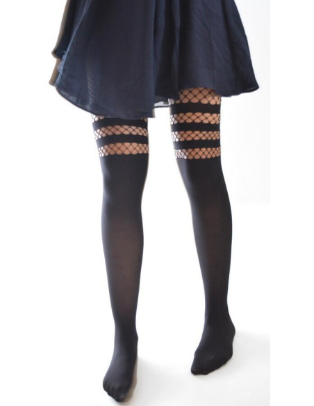 Collant Cuissarde Resille à 3 bandes Voilà