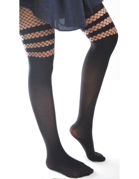 Collant Cuissarde Resille à 3 bandes Voilà