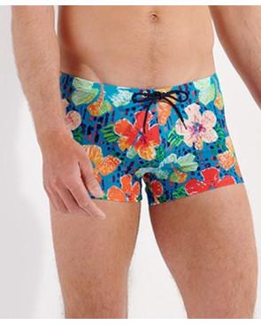  Boxer-de-bain-HOM-Dino-turquoise-print-profil