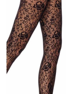 Collant jolies roses Dentelle Voilà 2