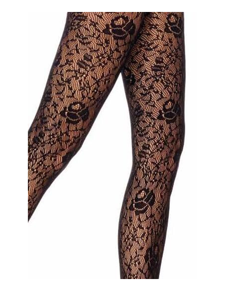 Collant jolies roses Dentelle Voilà