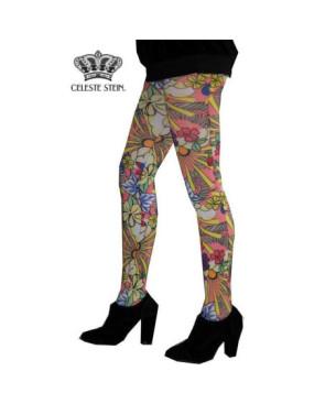  Collant Celeste Stein fleurs de paradis