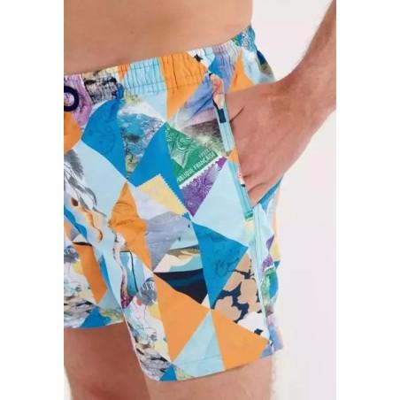 Caleçon de bain Hom imprimé Port Cros