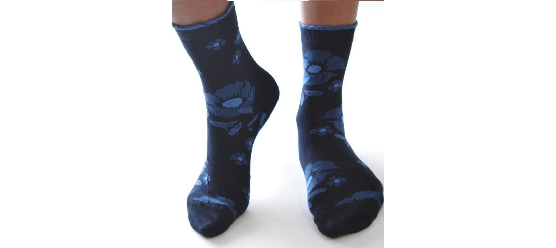 Chaussettes bouquet abstrait Sangiacomo