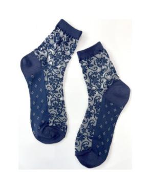 Chaussettes-LPC-coton-dentelle-bleu-marine