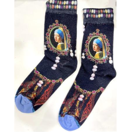 Chaussettes Art Museum La fille à la Perle
