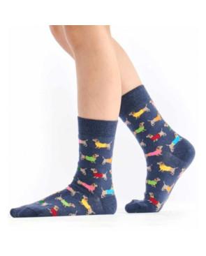 Chaussettes Pom de Pin Teckel Multi