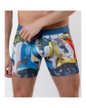 Boxer Long Loic Henry Microfibre Imprimé Roma