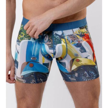 Boxer Long Loic Henry Microfibre Imprimé Roma