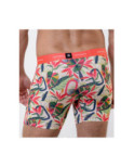 Boxer Long Loic Henry Microfibre Imprimé Tropical