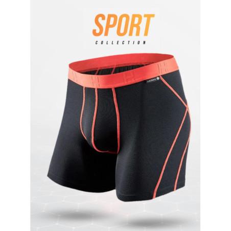 BOXER-Loic-Henry-Microfibre-Sport-Noir-micro-aeré-plat