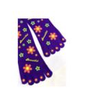 Chaussettes 5 doigts Happy Fleurs Indigo