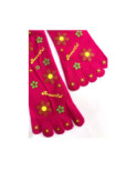 Chaussettes 5 doigts Happy Fleurs fushia
