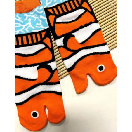 Chaussettes Japonaises Tabis Nemo Poisson Clown