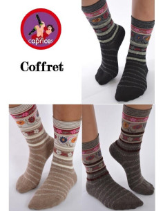 Coffret 3 Paires Chaussettes Angora Tendance