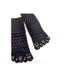 Chaussettes 5 doigts Plumetis Chatons rigolos