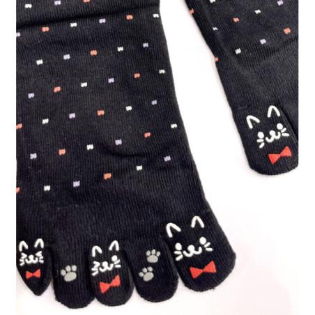 Chaussettes 5 doigts Plumetis Chatons rigolos