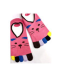 Socquette Invisible 5 doigts Chats moustache