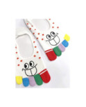 Socquettes invisibles 5 Doigts Plumetis Sourire