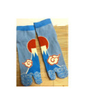 Cahussettes Japonaises Tabis Mont Fuji Soleil Rouge