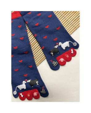 Chaussettes 5 Doigts Moutons Amoureux