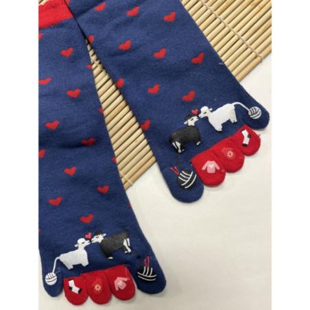 Chaussettes 5 Doigts Moutons Amoureux