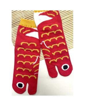 chaussettes-coton-tabis-Poissons-rouges