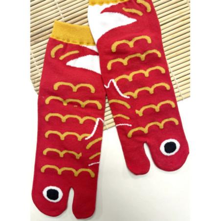 chaussettes-coton-tabis-Poissons-rouges