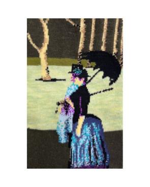  chaussettes-coton-art-museum-Georges-Seurat-dimanche-a-l-ile-de-la-grande-jatte-détail