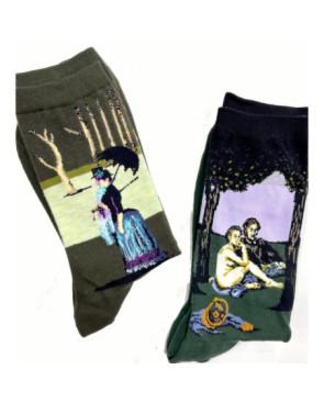 Coffret-de-chaussettes-Art-museum-Manet-Seurat-peintures-très-célébres