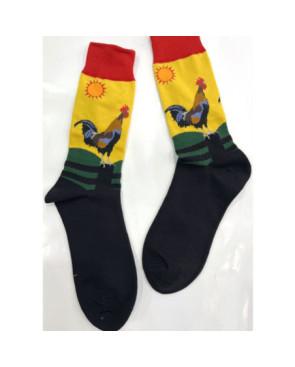 chaussettes-coton-coq-soleil-levant-mascotte-nationale