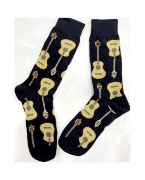 chaussettes-coton-Guitare-classique-porté-a-plat