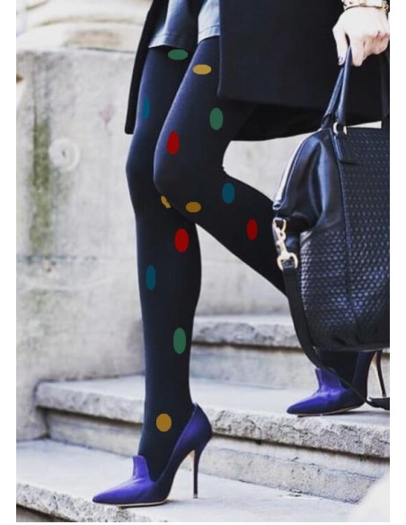 Collant à pois Sakura Multi