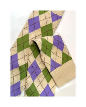 Mi bas coton Losange Argyle tendance