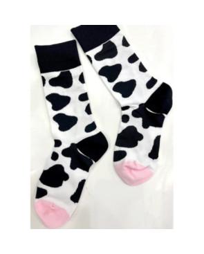 chaussettes-coton-tendance-vache-tachetée