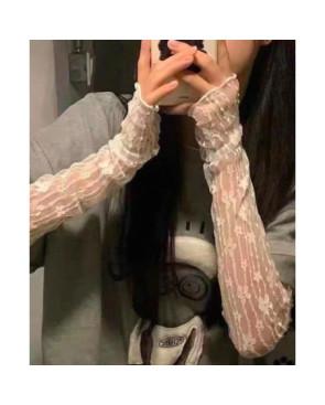 Mitaines longues Dentelle  Œillets chics