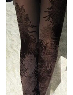 Collant imprimé Myrtres fleuries 2