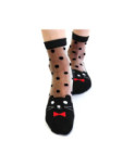 Chaussettes Crystal Plumetis Chats ludique