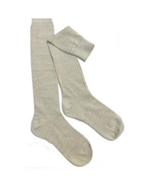  Mi-bas-cotes-fines-viscose-or-doré-lurex-entier