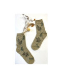 Chaussettes Fine Lurex à Bouquet de fleurs