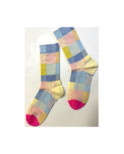 Chaussettes Fines Carreaux ludiques Psychédéliques