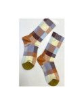 Chaussettes Fines Carreaux ludiques Psychédéliques