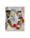 Chaussettes Fines Carreaux ludiques Psychédéliques