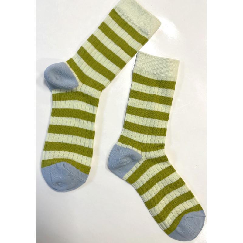Chaussettes Rayures Bicolores Ludiques