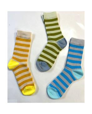 Chaussettes Rayures Bicolores Ludiques