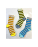 Chaussettes Rayures Bicolores Ludiques