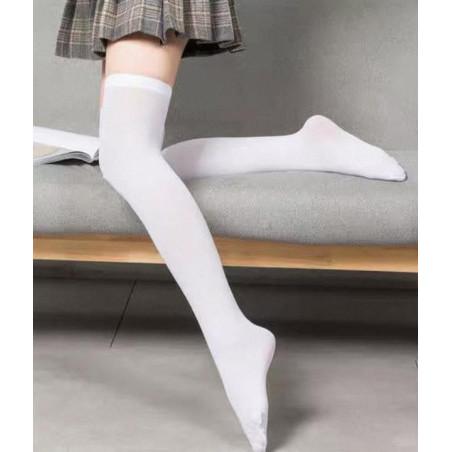 Jambière Microfibre opaque 50 Den blanche