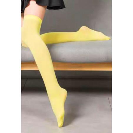 jambières-microfibre-lycra-jaunes