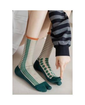 TABIS-CRYSTAL-POIS-et-rayures-vert